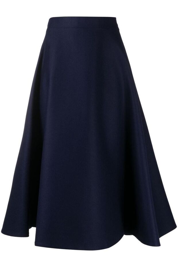 Battal Size Puff Scuba Skirt - 1