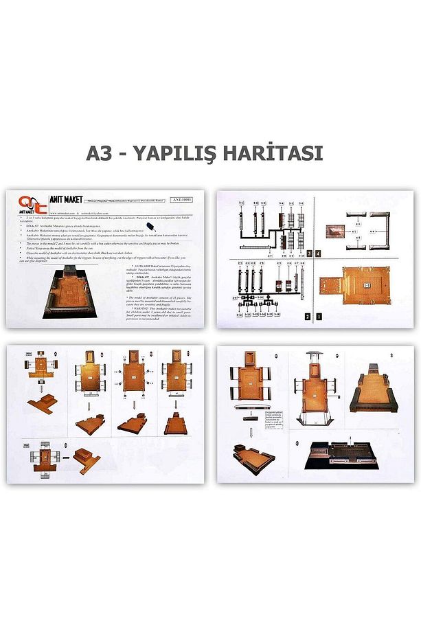 Anıtkabir Maketi De Monte 33 Parça 29x17 Cm Kendin Yap - 4