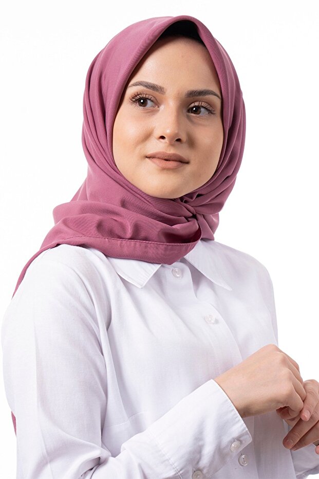 وشاح من حرير المدينة الفاخر بنسبة 100% مستورد باللون الوردي