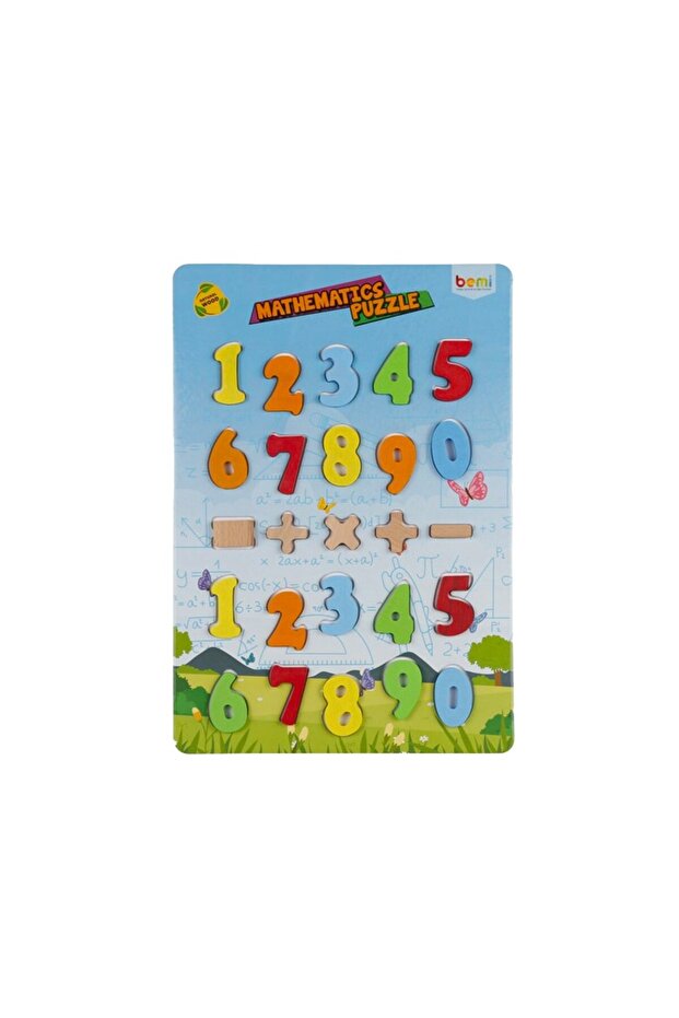 Puzzle Ahşap Oyuncak Baskılı Matematik - 4