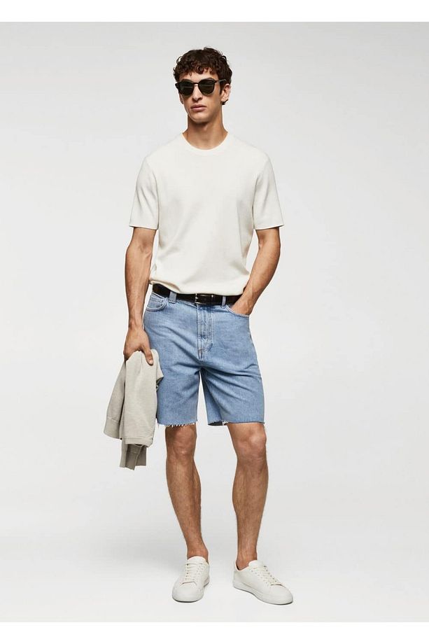 Regular Fit Jean Bermuda Şort - 2