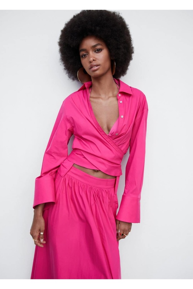 Çapraz düğümli gömlek - 1