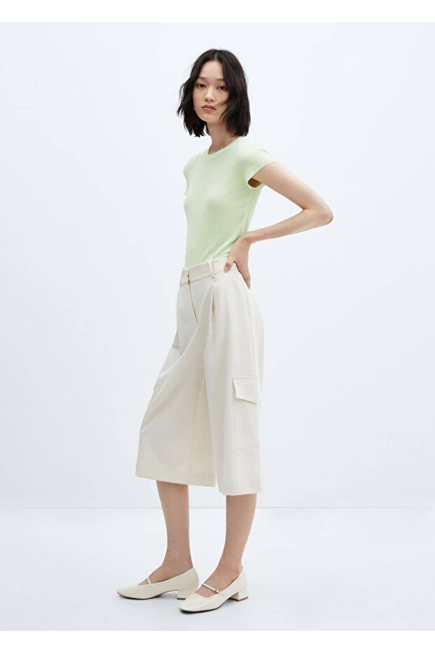 İnce örgülü tişört - 2