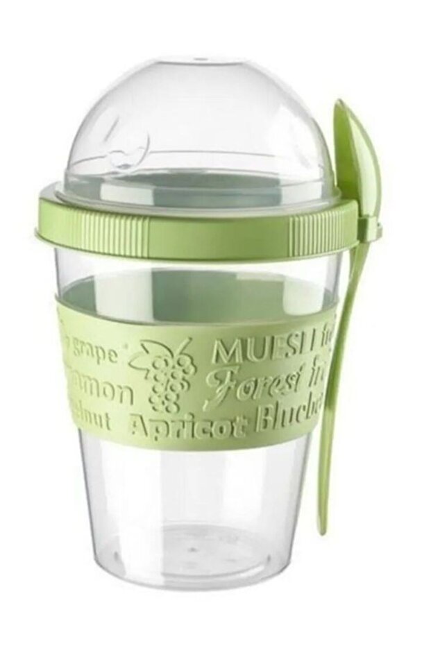 Ice Cream Container with Spoon Yogurt Container with Spoon Practical Multi-Use - 4