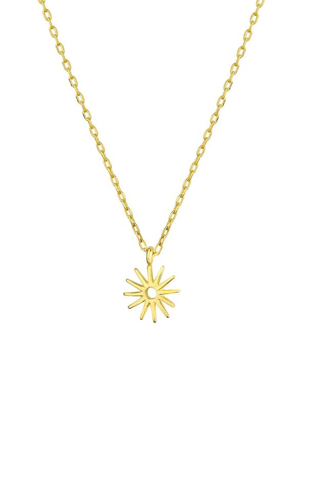 Güneş Gümüş Kolye - 1