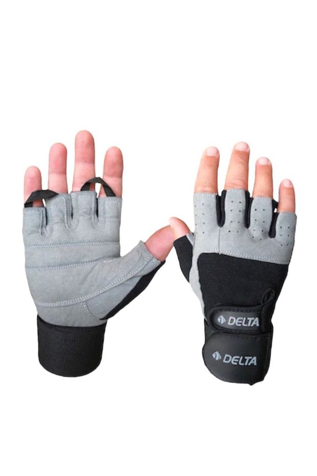 Gray Weight Body Fitness Gloves with Gray Wrist Bandage SPORDELTA