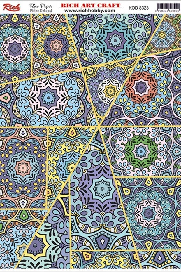 ورق ديكوباج الأرز كود: 8323 - 1