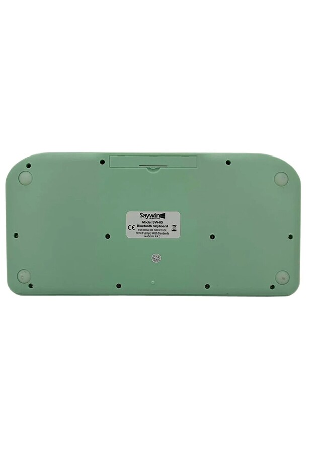 Samsung Tab E SM-T560 Uyumlu Bluetoothlu Retro Kablosuz Klavye Daktilo Görünümlü Tuş Tasarımı - 4
