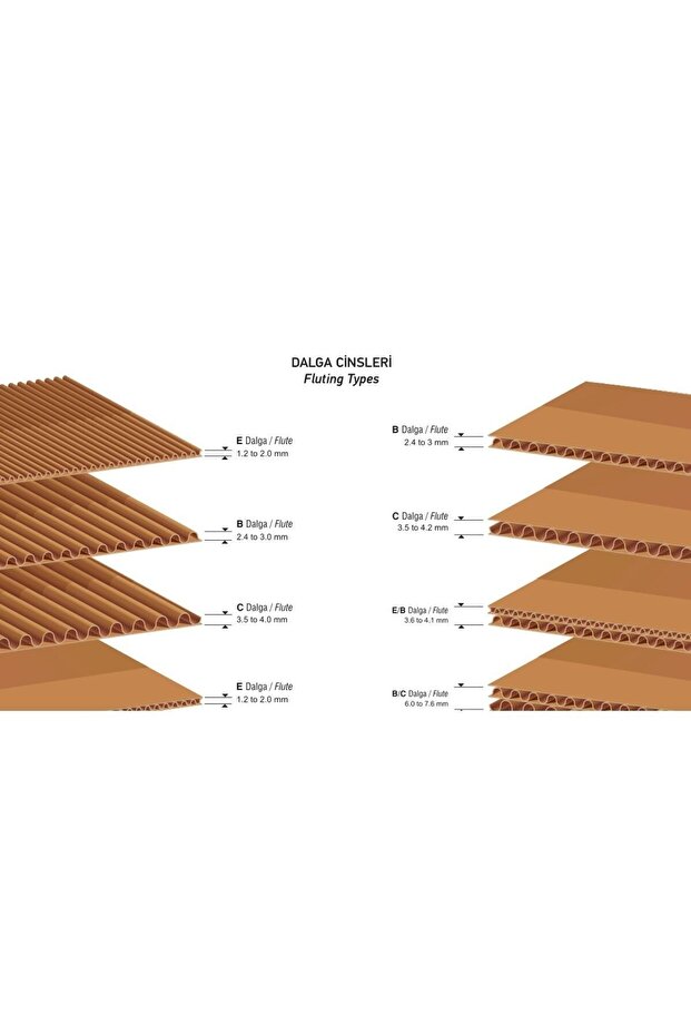 7x14cm Ara Karton Seperatör - 200 Adet - 2