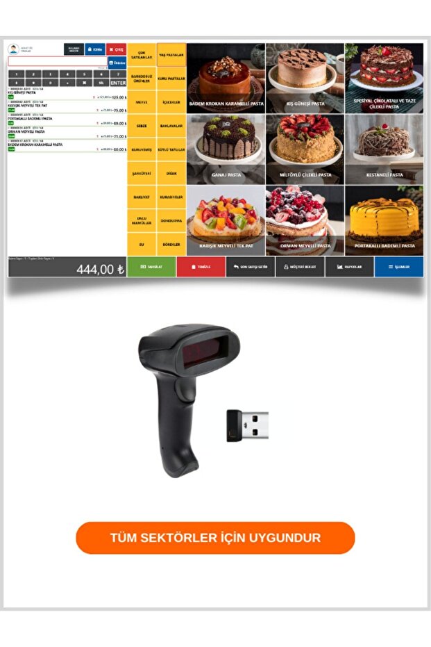Kablosuz Barkod Okuyucu + Barkodlu Satış Sistemi Programı - 7