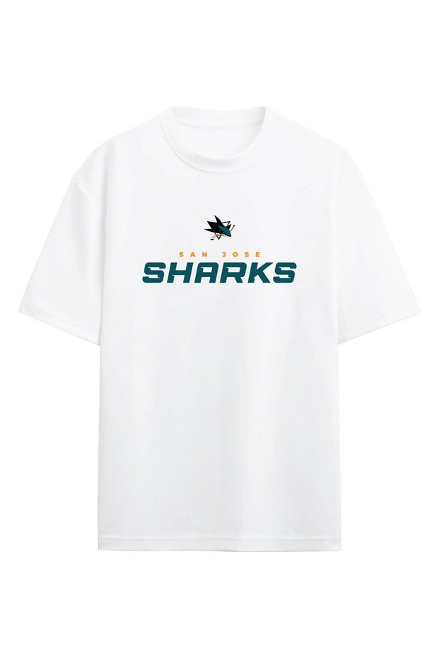NHL San Jose Sharks Ice Hockey Oversize T-Shirt