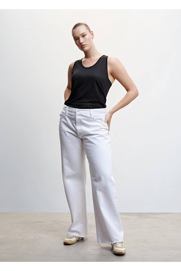 Askılı Keten Bluz - 8