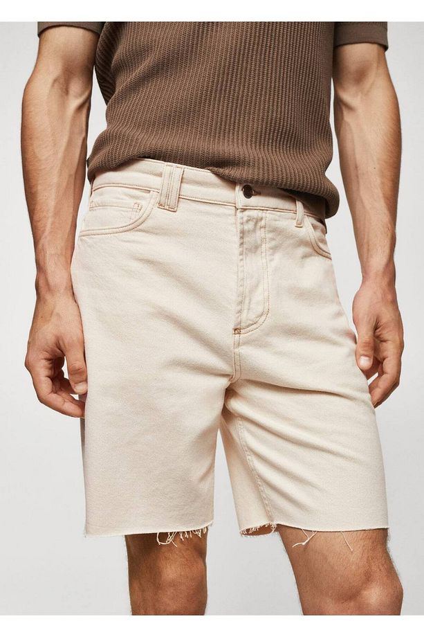 Regular Fit Jean Bermuda Şort - 7