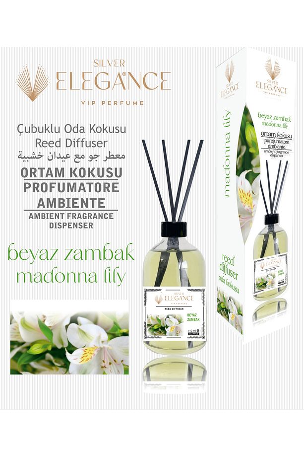 Beyaz Zambak Reed Diffuser Bambu Çubuklu Oda Kokusu (110 Ml) - 1