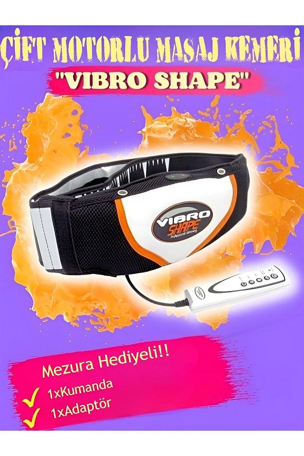 Vibro Shape Masaj Egzersiz Kemeri Titreşimli Zayıflama Yardımcı Göbek Eritme Cihazı - 1