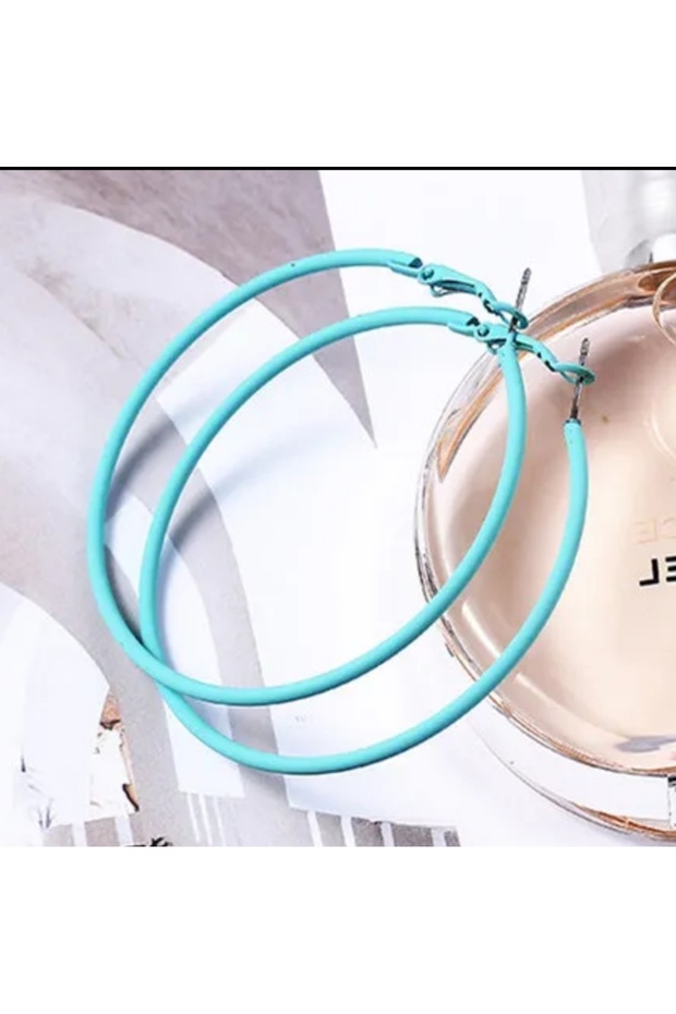 Kadın 5 cm Halka Model Küpe - 1