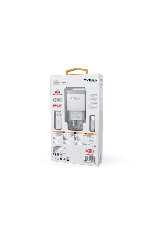 Type-c Quick Charging Set / 3.0 A Hızlı Şarj Cihazı / Hızlı Şarj Adaptörü Q32 3 Amper Hızlı Şarj - 3