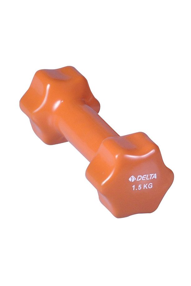 1,5 Kg x 1 Adet Deluxe Pvc Kaplama Turuncu Demir Dambıl - 1