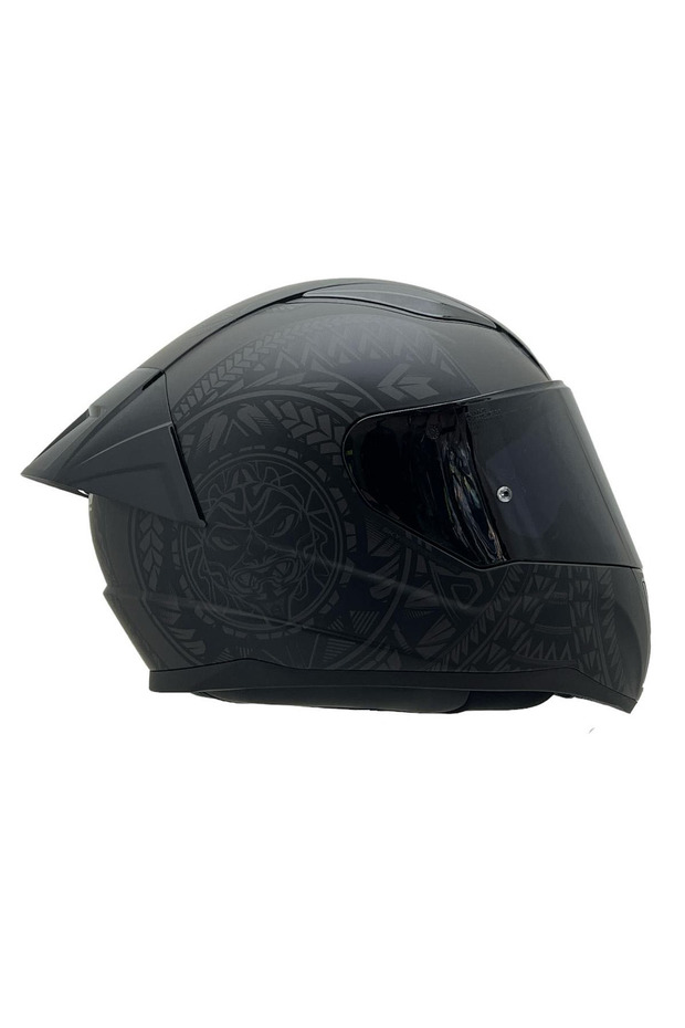 RAPID 2 TAKAROA MAT SİYAH KASK ŞEFFAF KASK CAMI HEDİYELİ - 3