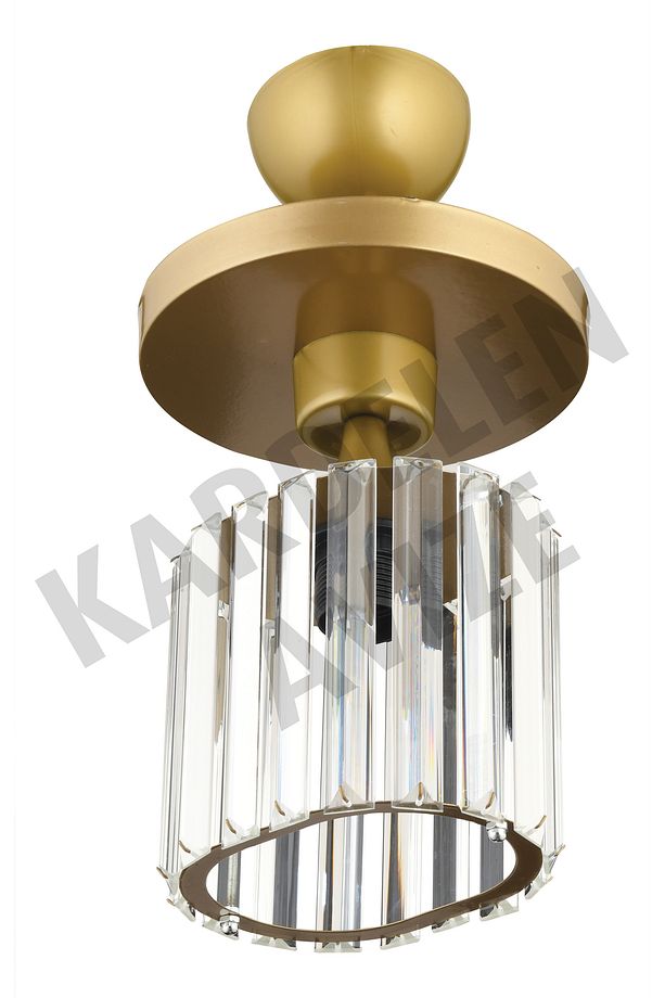 Eskitme Tekli Tepsi  Kristal  Taşlı Lüks Avize - 4