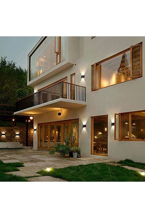 He-006 Dekoratif Çift Taraf Duvar Aydınlatma Led Aplik Duvar Lambası Modern Aplik Iç Dış Mekan - 3