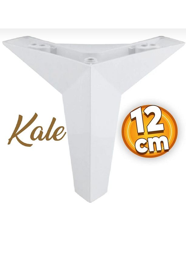 Kale Lüks Mobilya Kanepe Sehpa Tv Ünitesi Koltuk Ayağı 15 Cm Beyaz Baza Ayakları - 2