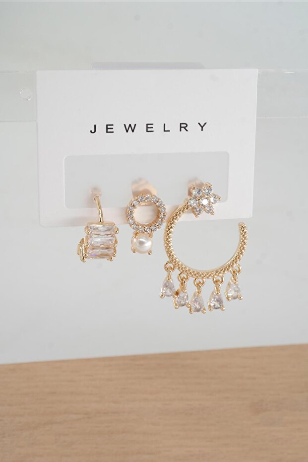 Women's VIP Series Hypoallergenic 3-Piece Earrings YSX0021