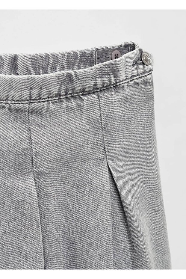 Pilili denim etek - 6