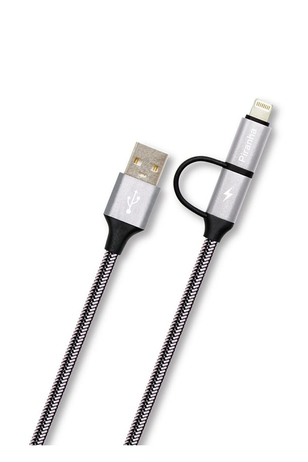 3352 2 In 1 Mikro Usb Ve Ios Kablosu - 1