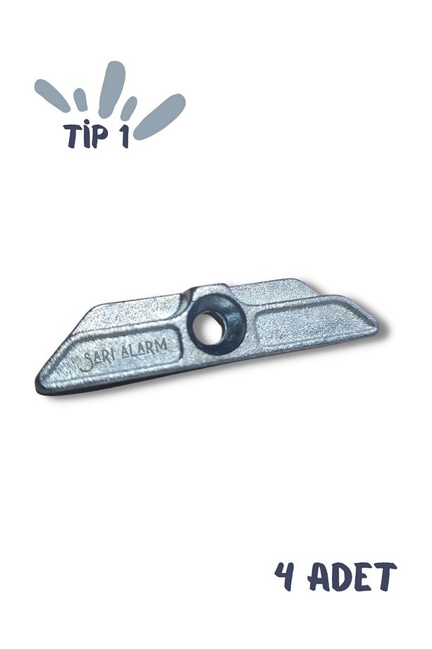 Pvc ( Pimapen ) Kapı & Pencere Ispanyolet Karşılığı Tip 1 ( 4 Adet ) - 1