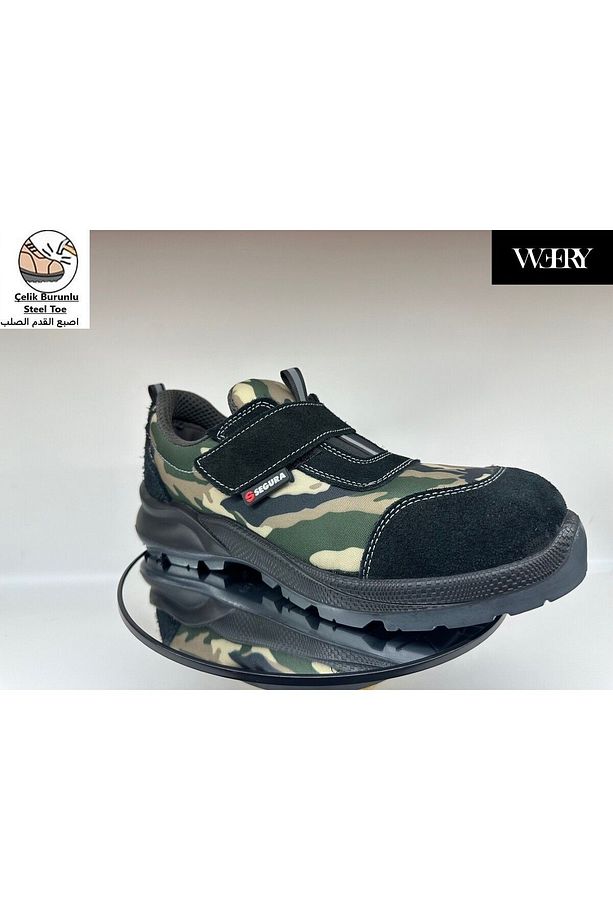 Mekap Segura Sgr 511 S1 Nefes Alan Süet Deri Hafif Rahat Yazlık Çelik Burun Spor Model İş Ayakkabısı - 3