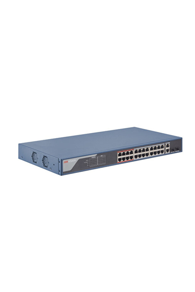 Ds-3e1326p-eı محول Poe الذكي ذو 24 منفذًا سريعًا لشبكة إيثرنت