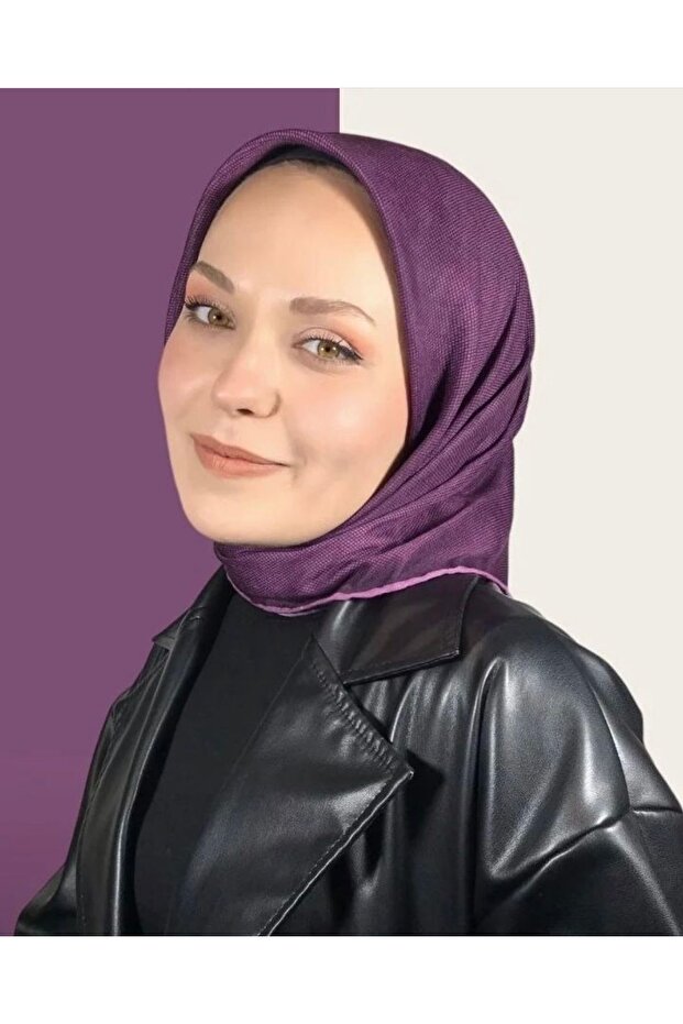 وشاح من القطن الناعم بلون واحد