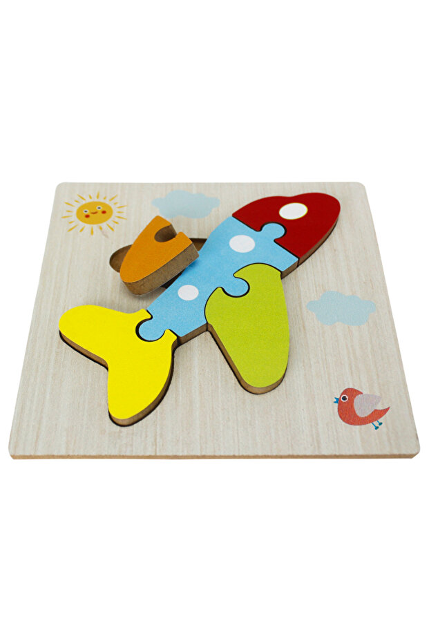 Ahşap Puzzle Uçak Temalı - T5004 - 3