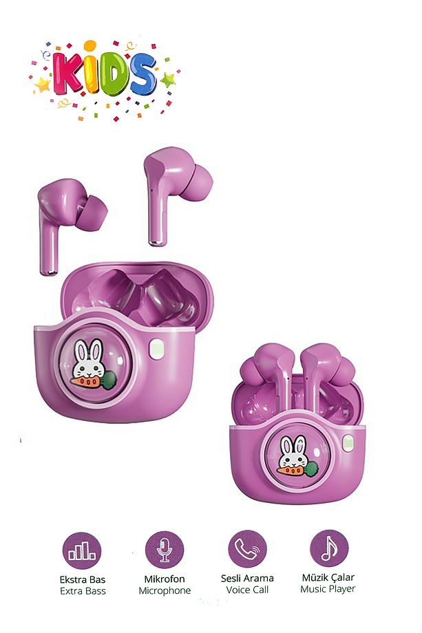 9971 Kablosuz Çocuk Tws Kulak Içi Kulaklık / Mikrofon / Şarjlı / Bluetooth / Android - Ios Uyumlu - 1