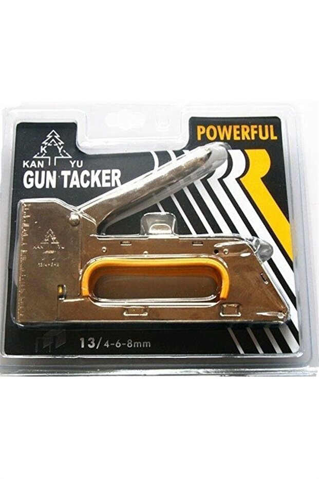 Mekanik Zımba Tabancası 1 Adet Zımba Teli Hediye 13/4-6-8 MM Powerful - 2