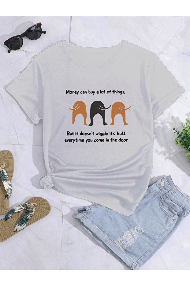 Oversized Money can buy a Printed Printed t-shirt
