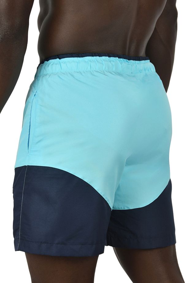 Erkek Mavi Hızlı Kuruyan Micro Polyester File Astarlı Kısa Deniz Şortu 2403000 - 5