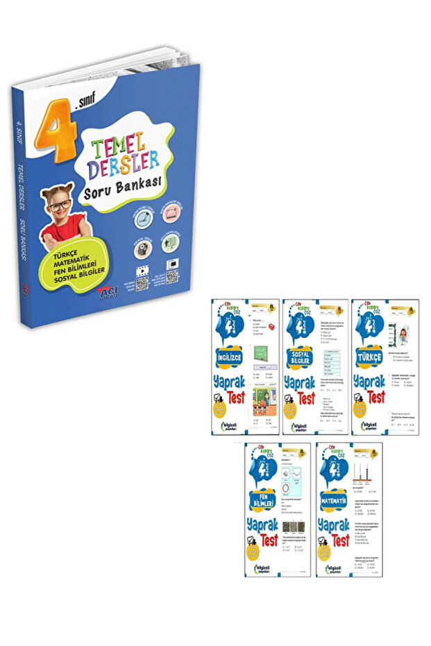 4.sınıf Tüm Dersler Soru Bankası 4.sınıf Bilgiseli Branş Branş Yaprak Test /6 Kitap - 1