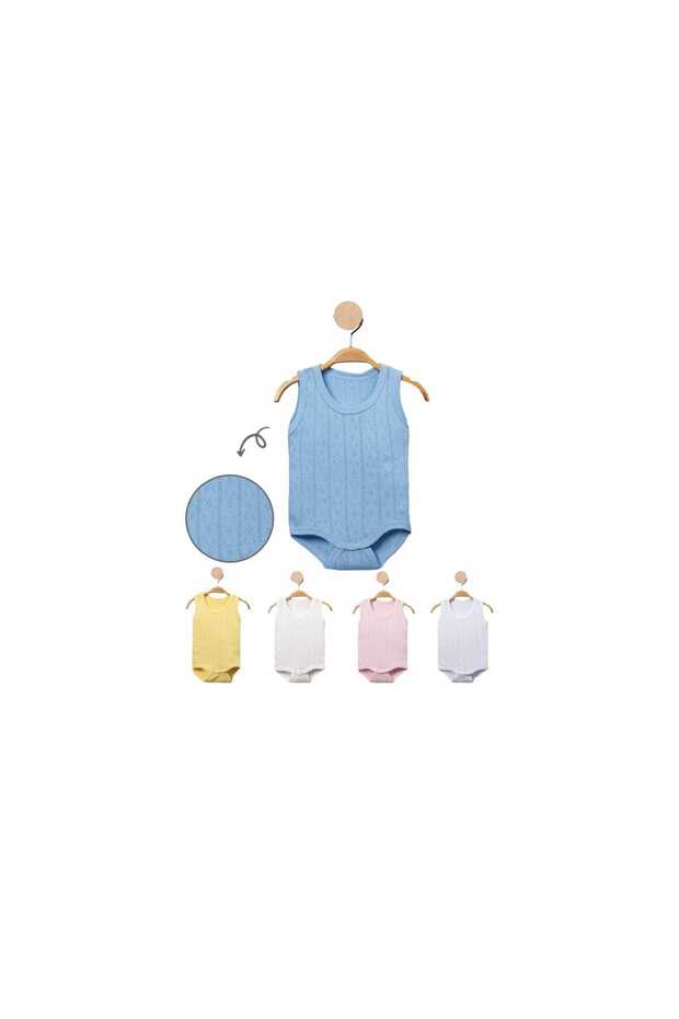 MiniSoft Baby - Thick Strap Patterned and Snap Fastener Badi Single - 1