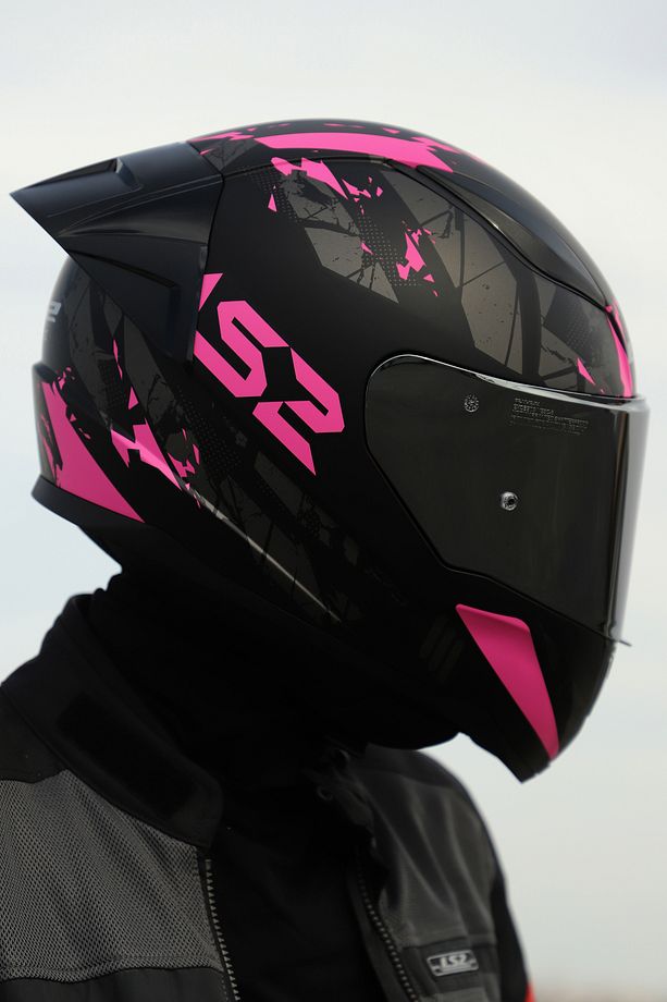 Rapıd 2 Race Palımnesıs Mat Siyah-Pembe Kask 2 - 4