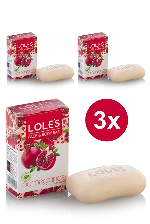 PREMIUM BİTKİSEL NAR SABUNU 3X100 GR - 1