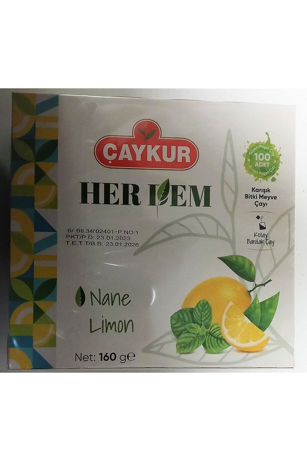 Herdem Nane Limon Karışık Bitki Çayı 160 Gr (bardak Poşet Çay) - 3