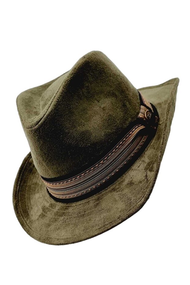 Unisex Nubuck Cowboy Trilby Hat