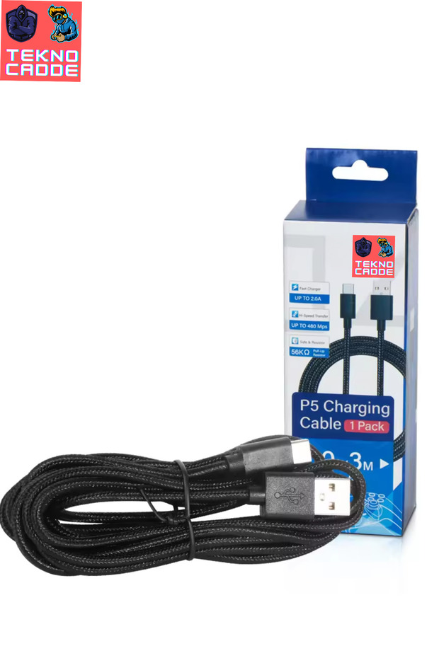 PS5 Dualsense/Ps5 Edge/Series X/Series S/9.Nesil/Switch 3M TYPE-C Hızlı Şarj Data Kablosu - 1