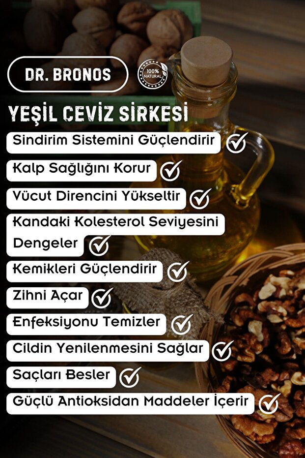 YEŞİL CEVİZ SİRKESİ 500ml - 3