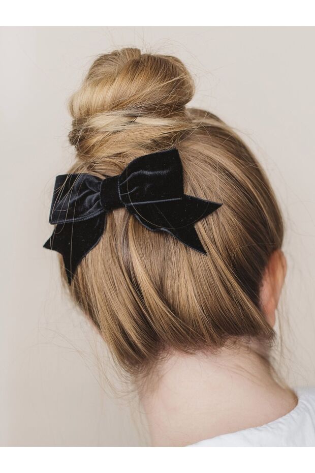 Bow collet buckle velvet ribbon buckle clip buckle