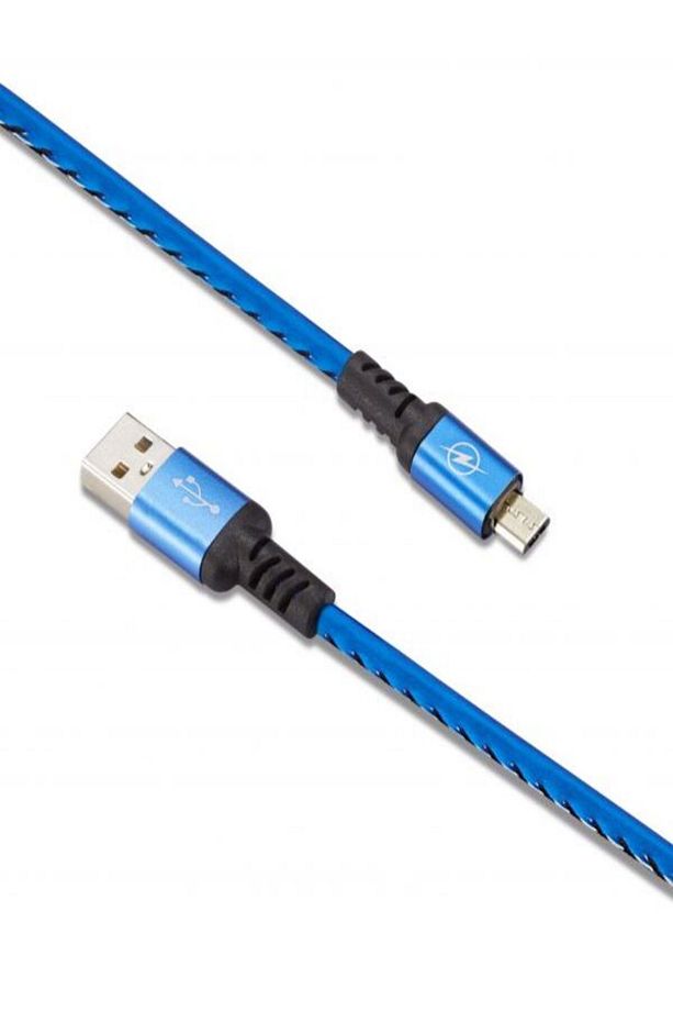 3321 Mavi Mikro Usb Deri Data Kablo - 2