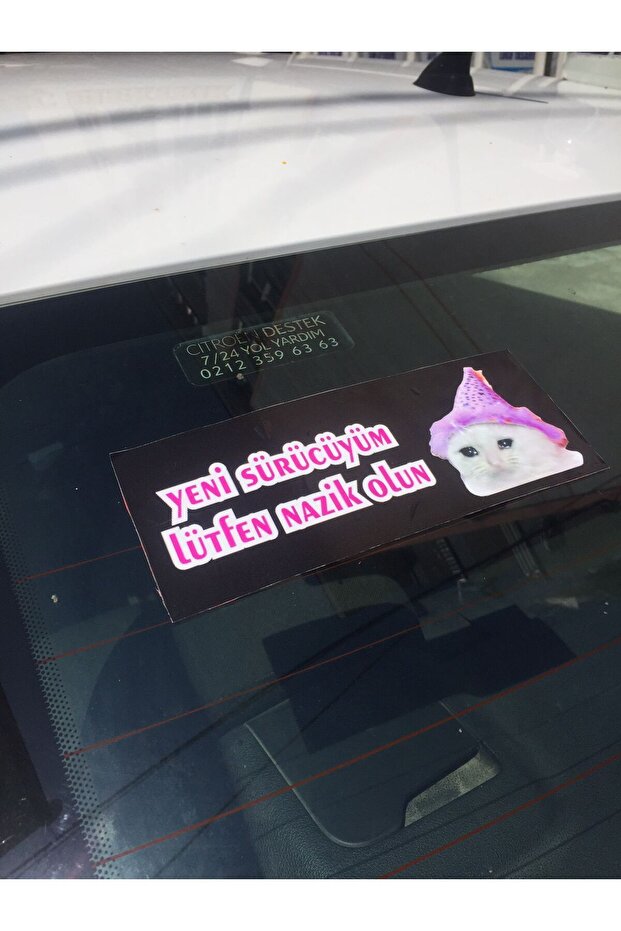 Kedi Araba Stickerı - 3