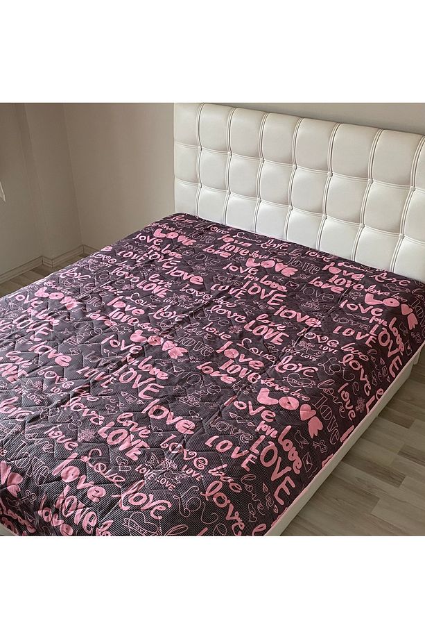 Kapitoneli Tek Kişilik Çok Amaçlı Örtü  - 160x220 cm - 2